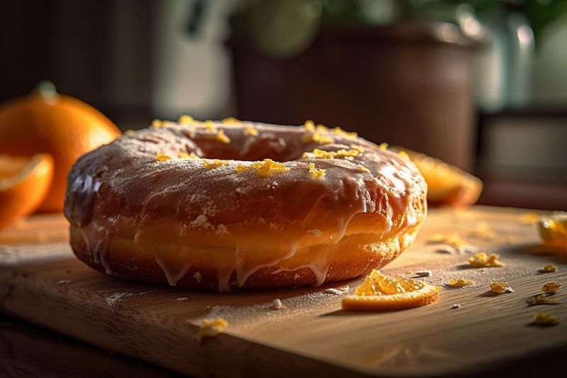Orange Glazed Donut