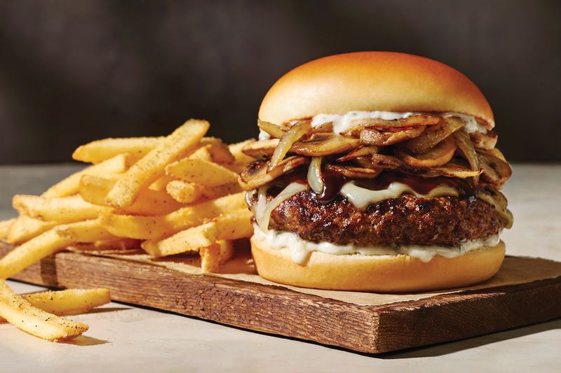 Mushroom Swiss Burger
