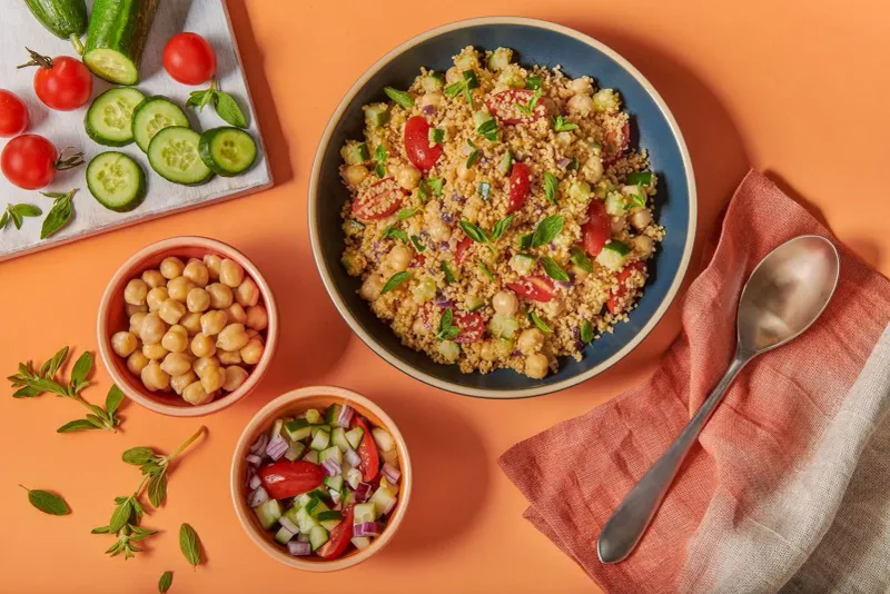 Day 19: Whole Grain Couscous with Chickpeas