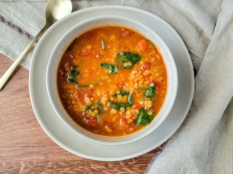 Day 3: Lentil Soup with Spinach