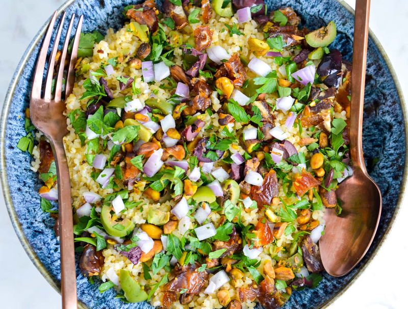 Day 22: Bulgur Pilaf with Nuts and Herbs