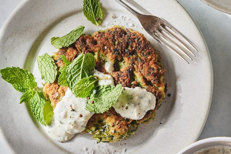 Day 29: Zucchini and Mint Fritters
