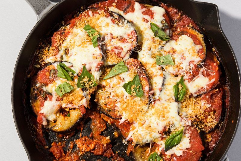 Day 4: Baked Eggplant with Tomatoes