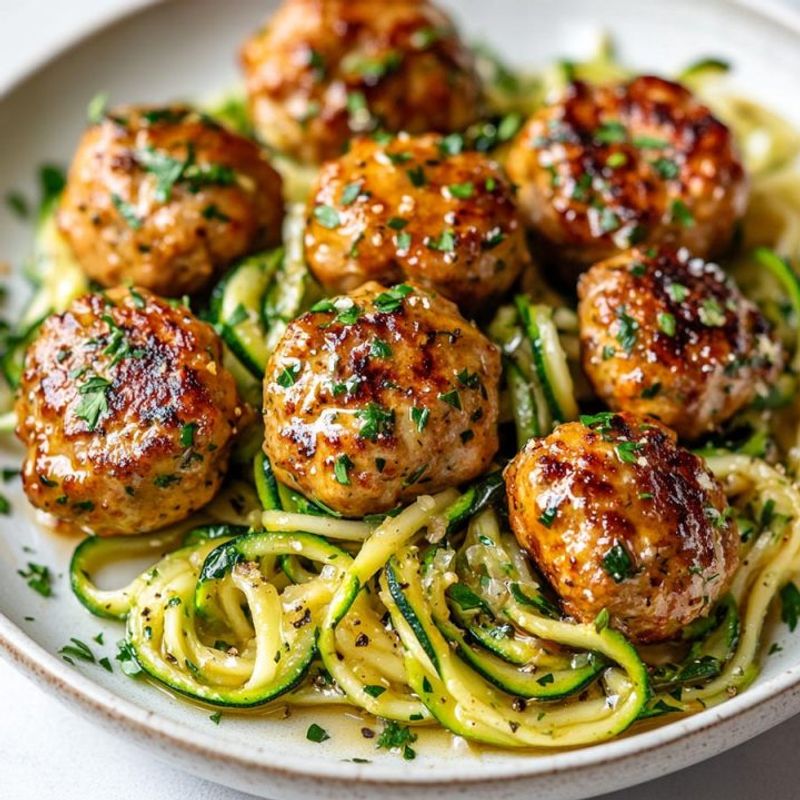 Day 5: Turkey Meatballs with Zucchini Noodles