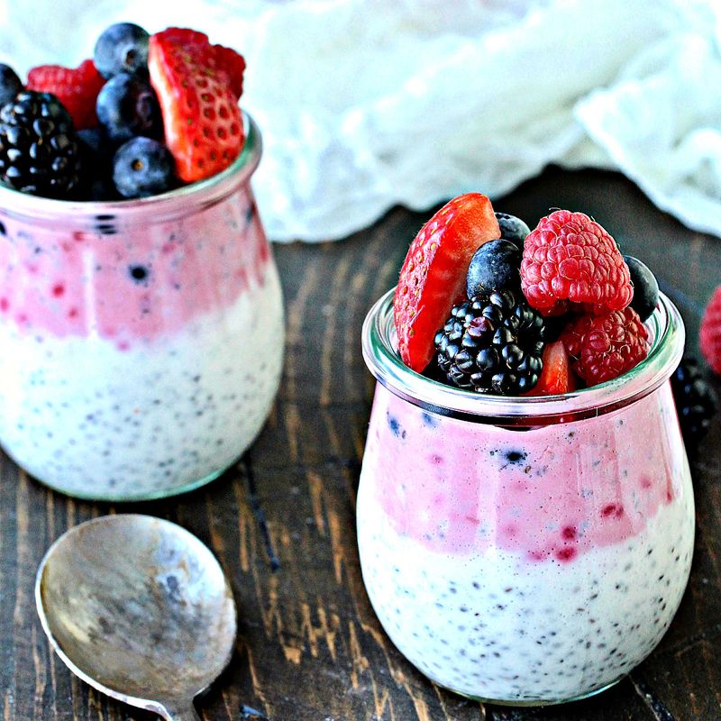 Day 5: Berry and Chia Seed Pudding