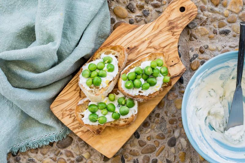 Spring Pea Crostini