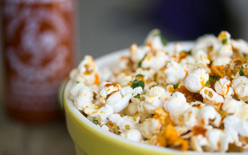 Spicy Sriracha Popcorn