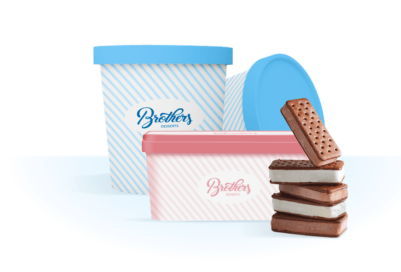 Brothers Ice Cream Mini Cones Variety Pack