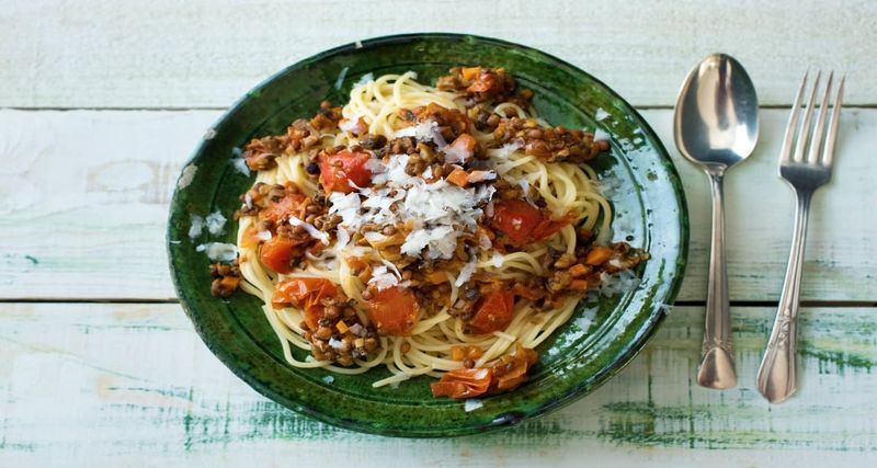 Mushroom and Lentil Bolognese
