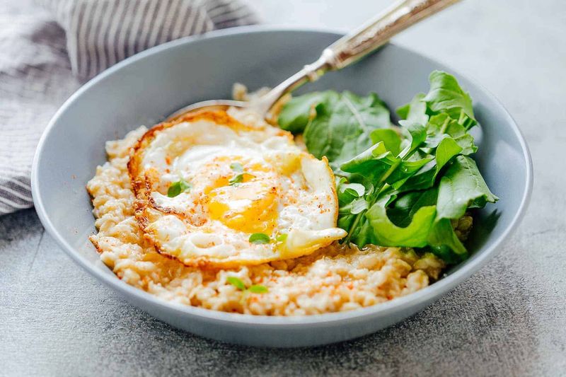 Savory Oatmeal with Egg
