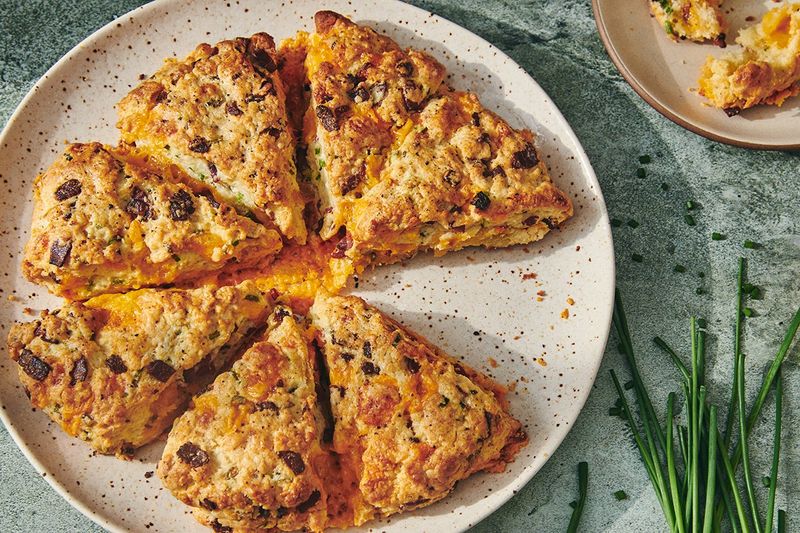 Cheddar and Chive Scones