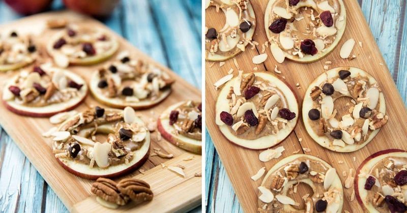 Almond Butter Apple Rings