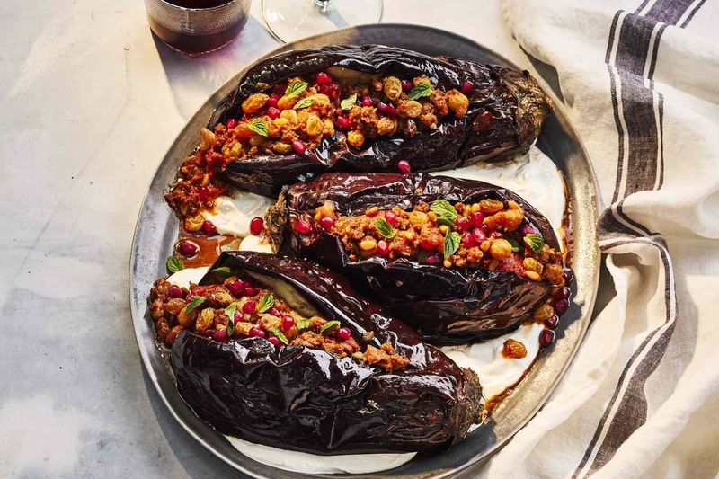 Middle Eastern Stuffed Eggplant