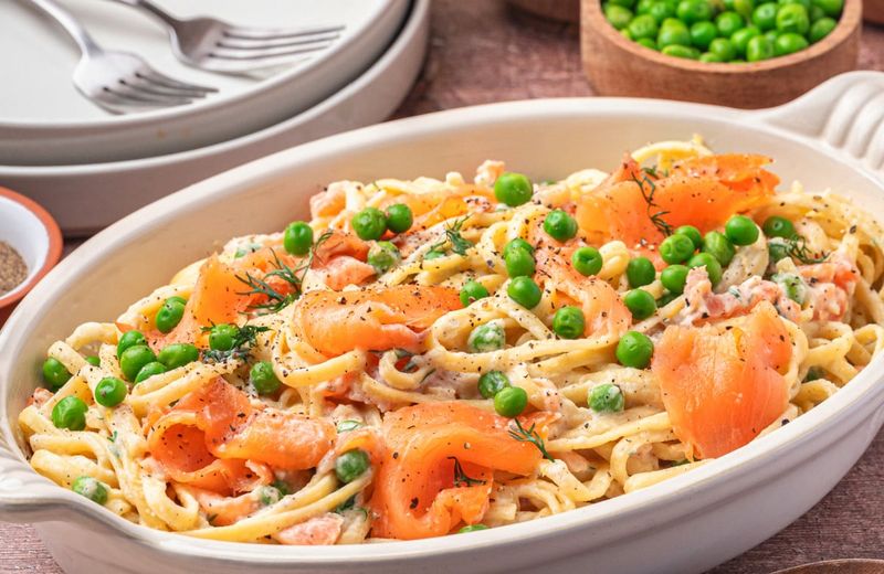 Smoked Salmon and Dill Pasta