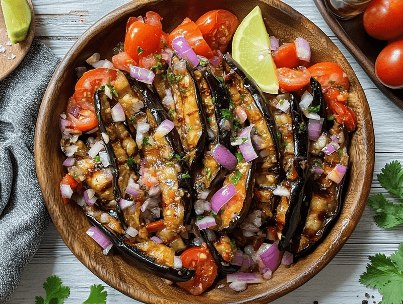Grilled Eggplant Salad