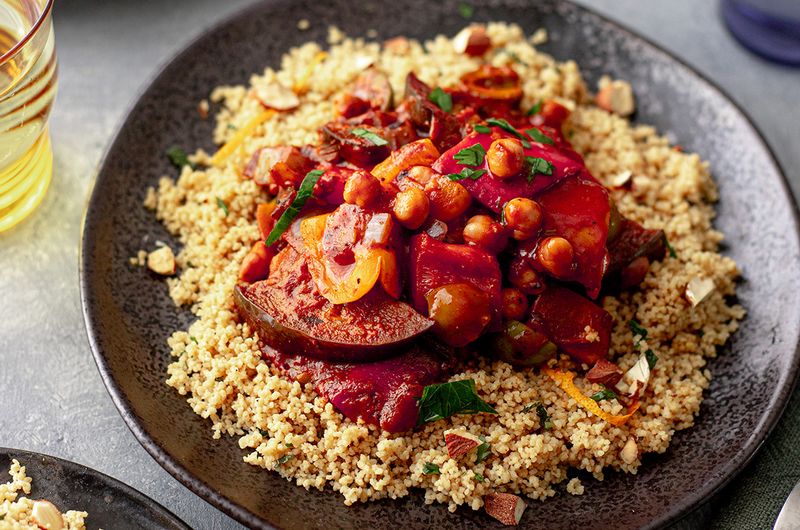 Eggplant and Chickpea Tagine