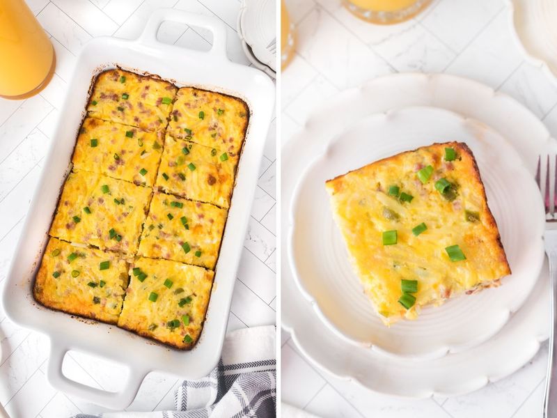 Ham and Cheese Breakfast Casserole