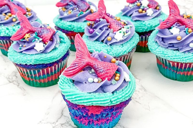 Mermaid Lagoon Cupcakes