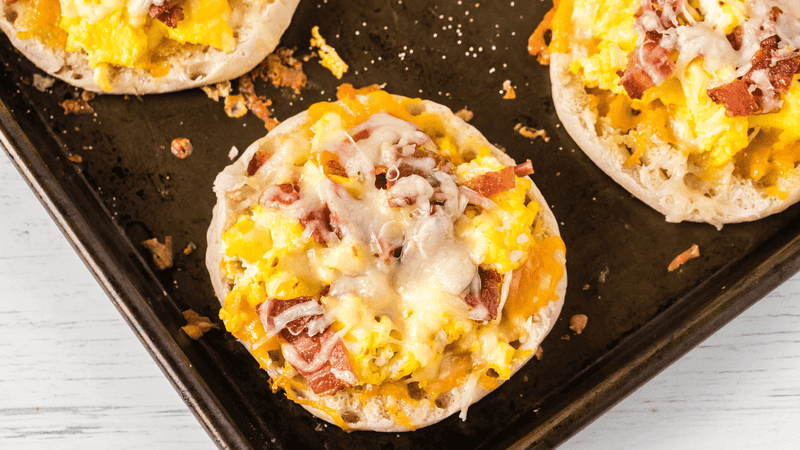 Mini Breakfast Pizzas