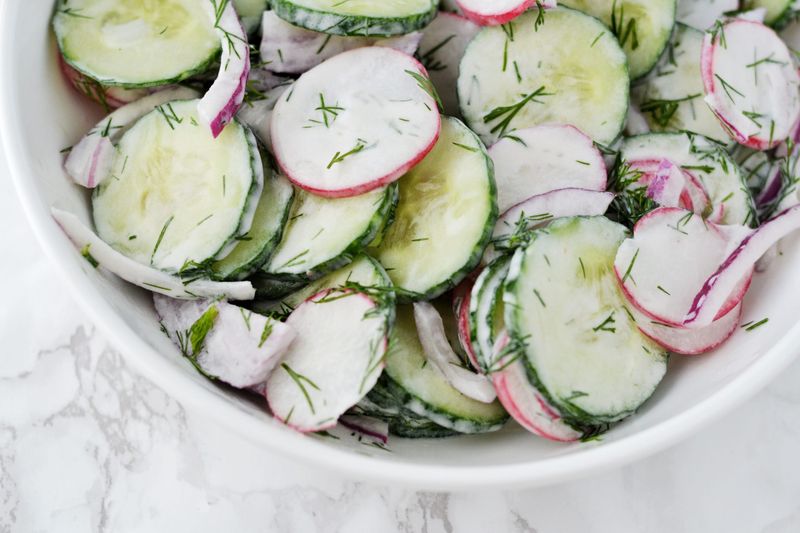 Radish and Cucumber Salad