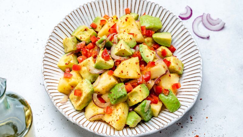 Pineapple and Avocado Salsa Salad