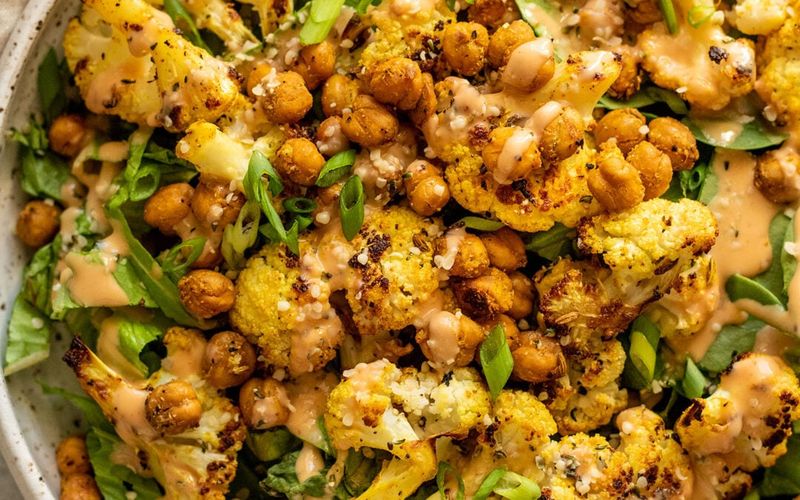 Cauliflower and Chickpea Salad