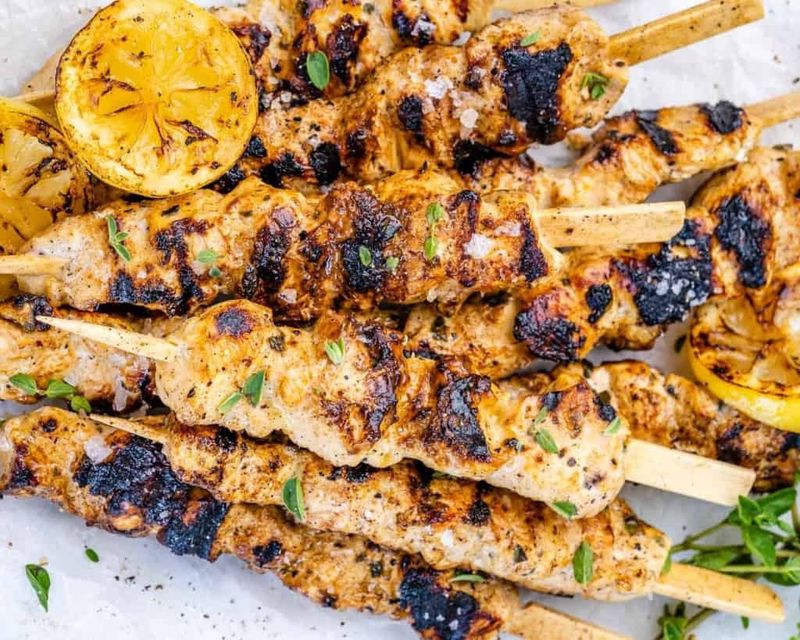 Lemon Herb Chicken Skewers