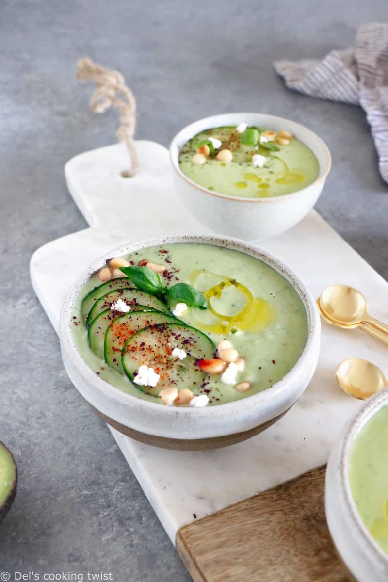 Avocado Cucumber Gazpacho