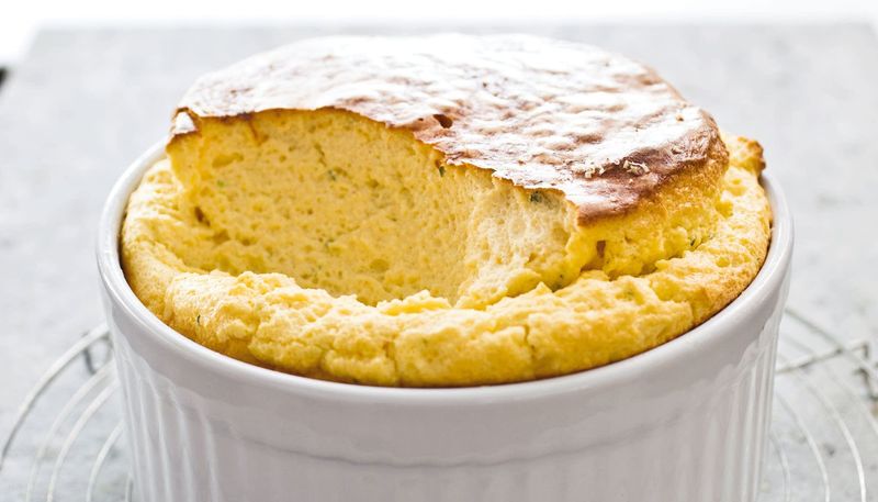 Cheesy Soufflé Success