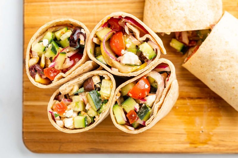 Mediterranean Veggie Wrap
