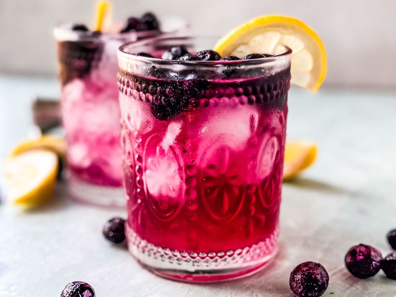Pomegranate Blueberry Fizz