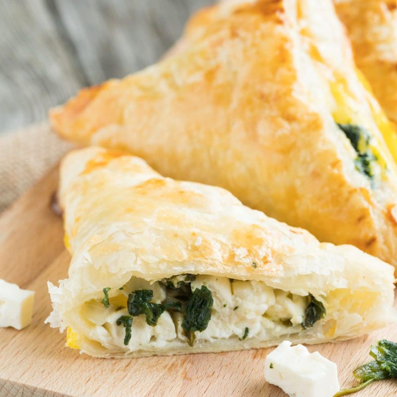 Spinach and Cheese Puff Pastries