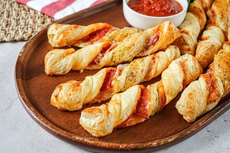 Cheese Stuffed Pastry Twists