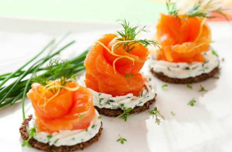 Smoked Salmon Canapés