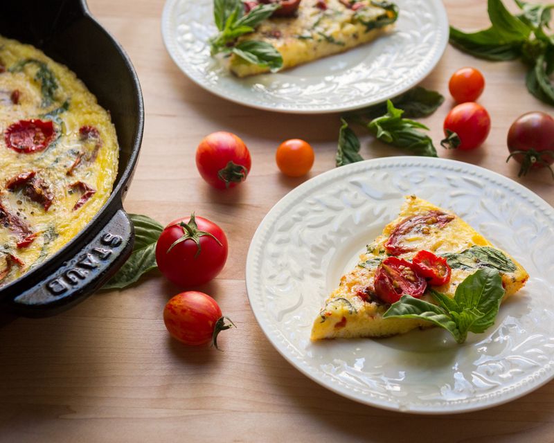 Tomato Basil Omelette