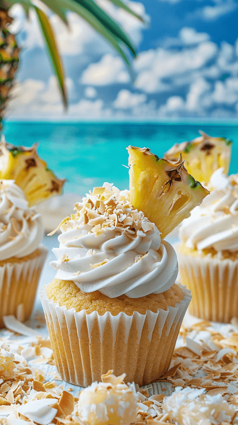 Tropical Paradise Cupcakes