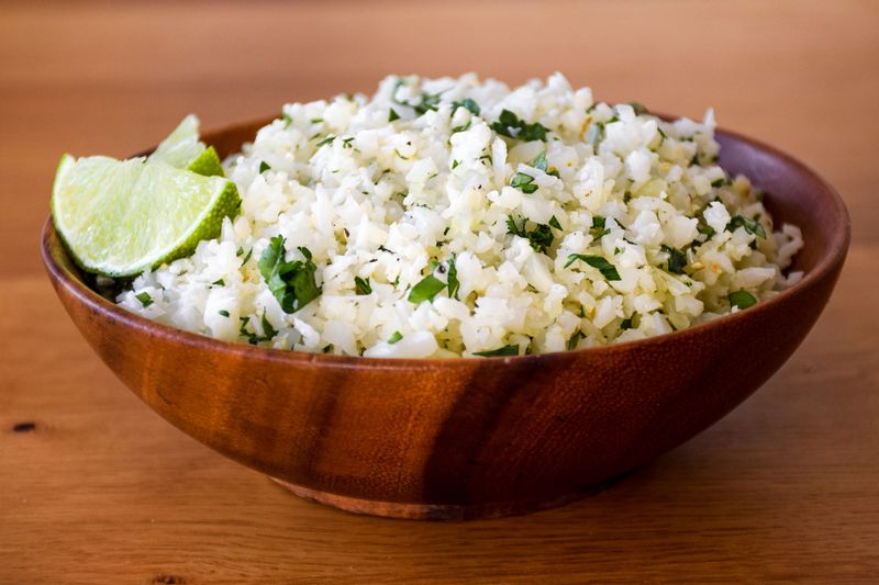 Garlic Cilantro Cauliflower Rice