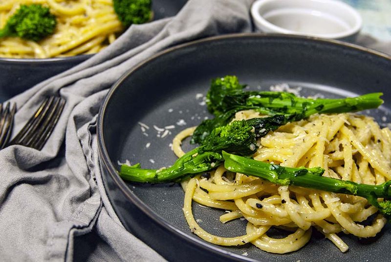 Cacio e Pepe with Broccoli