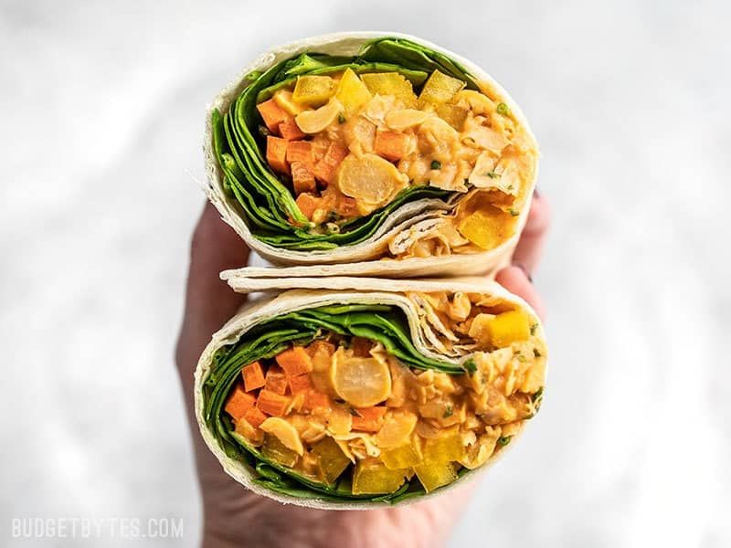Chickpea Salad Wraps