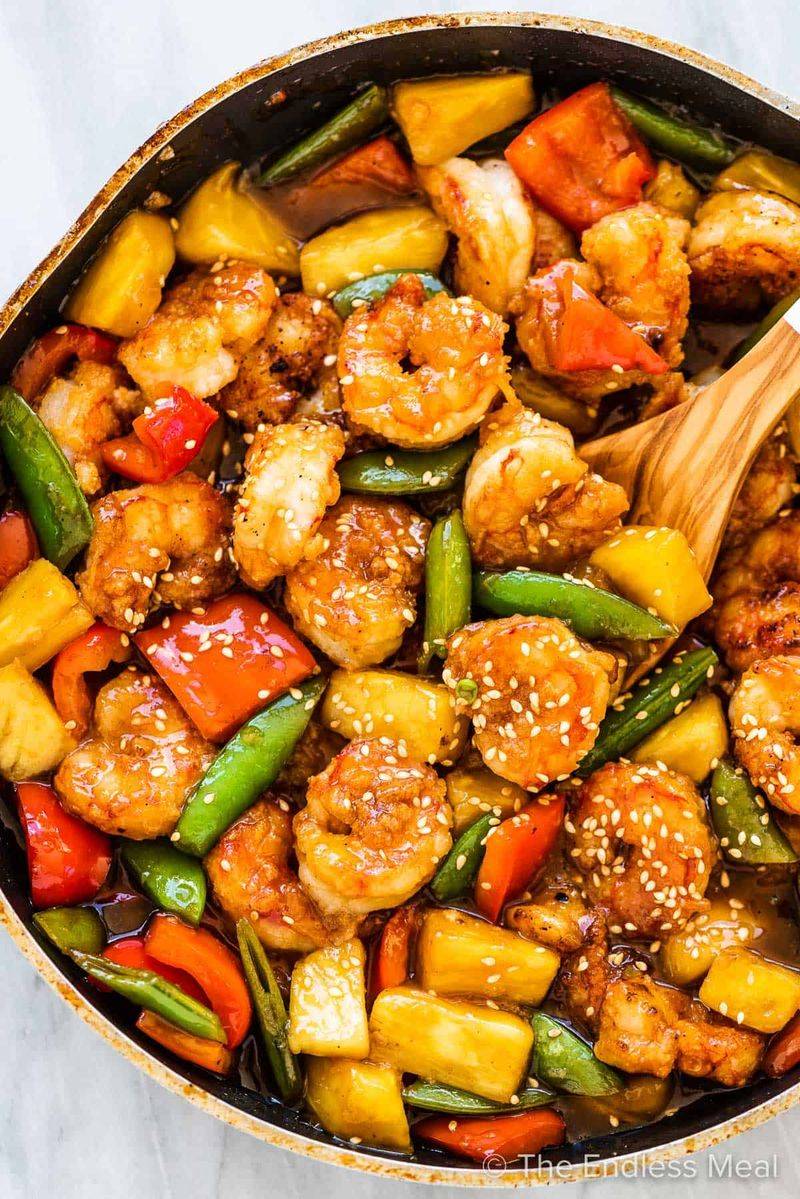 Pineapple Habanero Shrimp