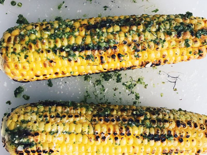 Garlic Lime Grilled Corn