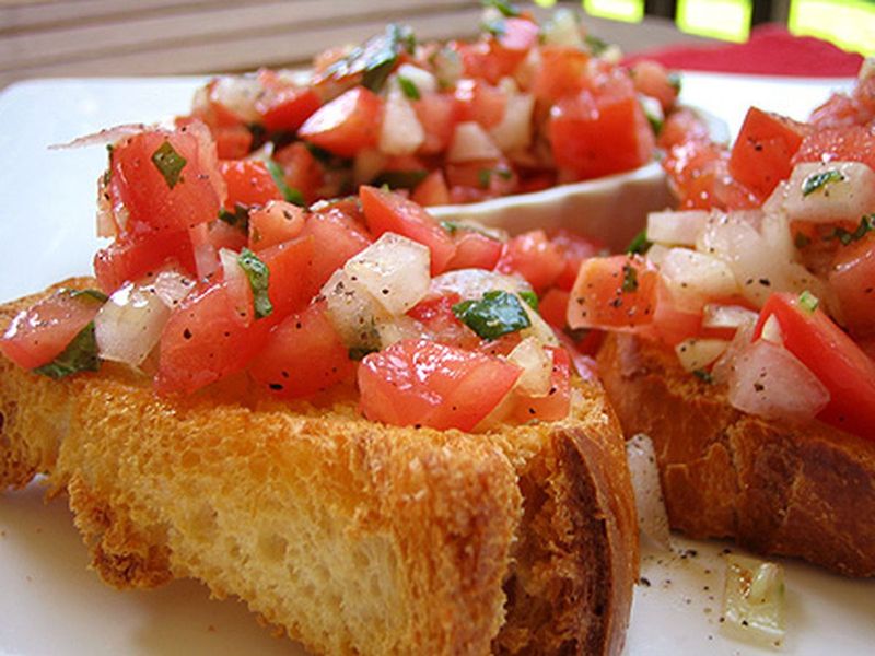 Garlic Tomato Bruschetta
