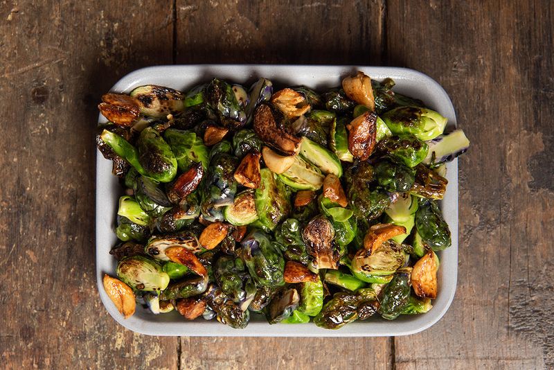 Garlic-Roasted Brussels Sprouts
