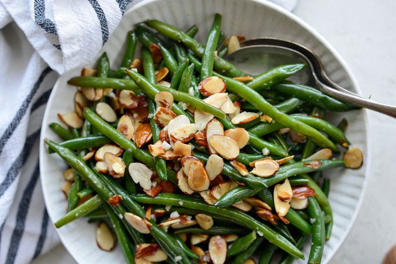 Garlic Green Bean Almondine