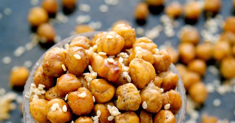 Garlic Roasted Chickpeas