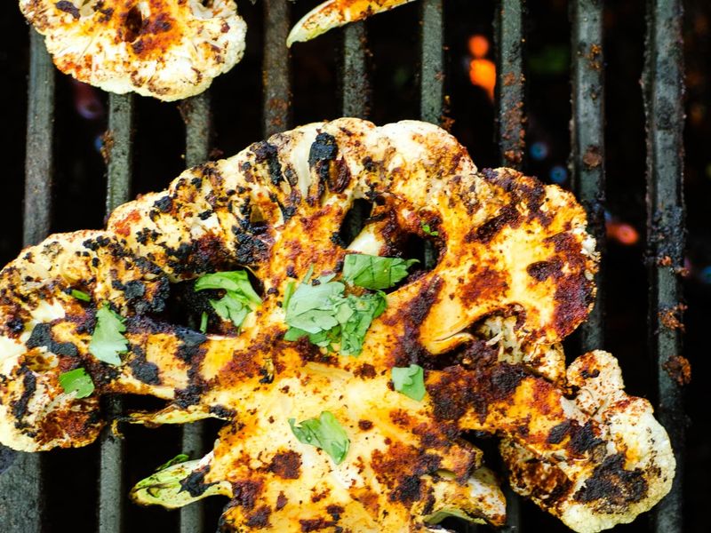 Curried Grilled Cauliflower Steaks