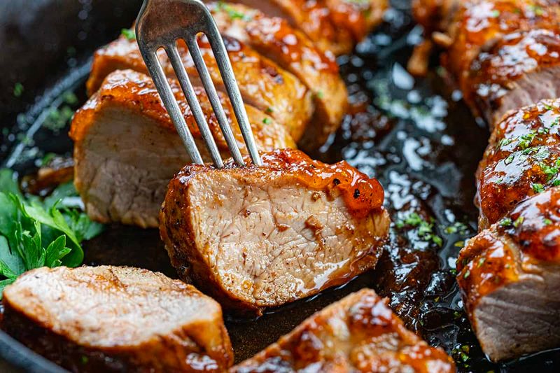 Apricot Glazed Roast Pork
