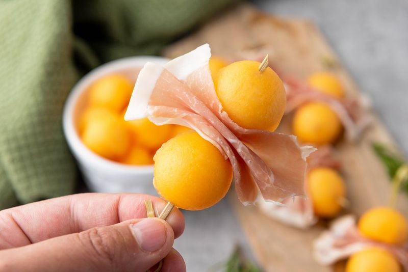 Prosciutto-wrapped Melon Balls