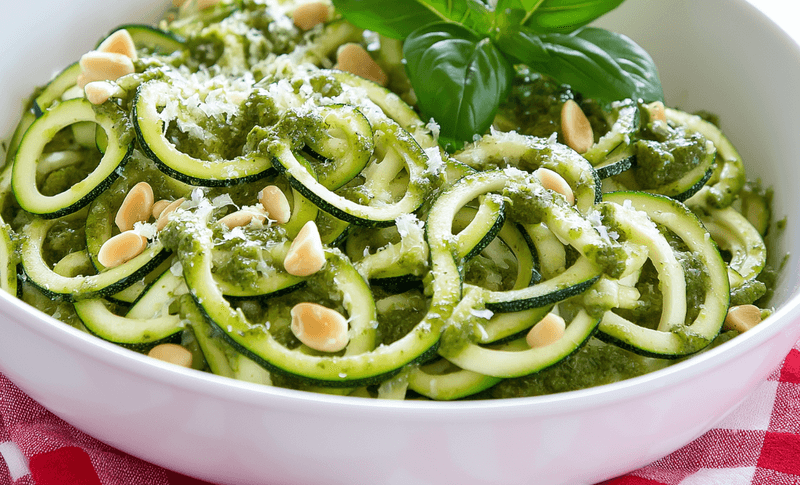 Pesto Zucchini Noodles
