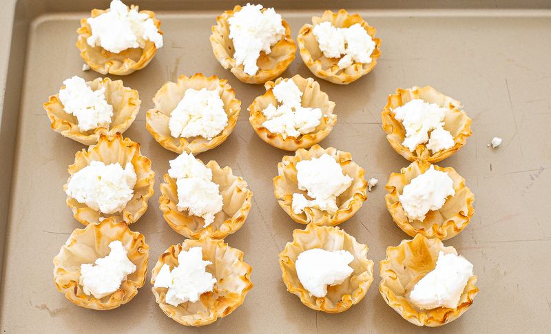 Goat Cheese and Honey Phyllo Cups